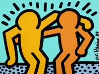 Keith Haring BEST BUDDIES Screenprint - Sold for $14,080 on 02-21-2026 (Lot 198).jpg